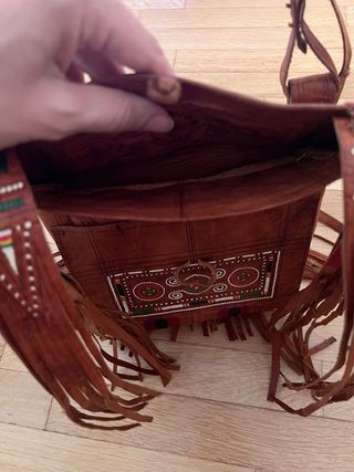 Borsa vintage a frange