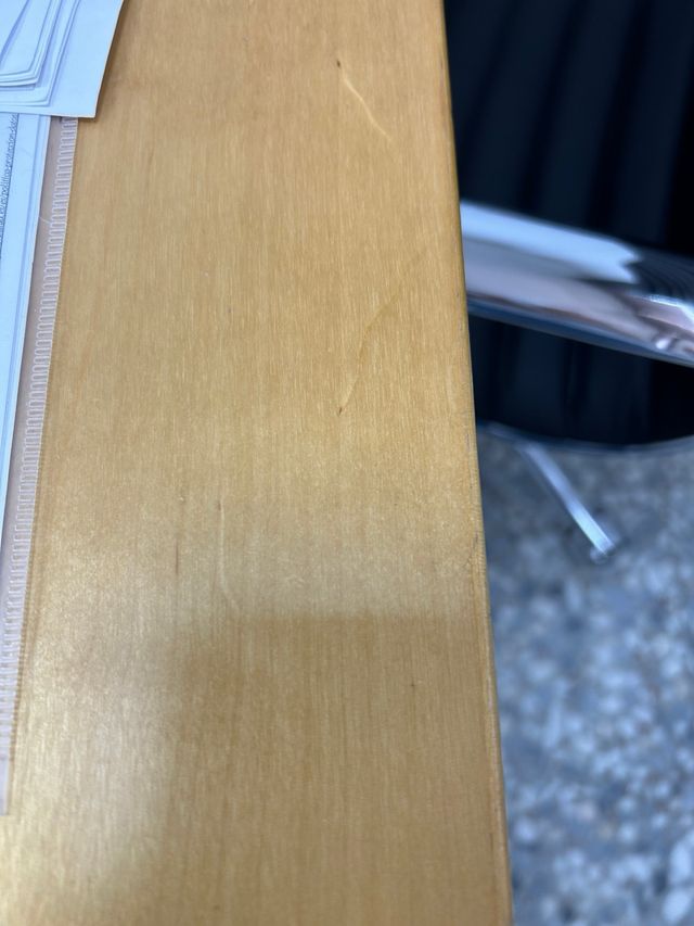 Mesa escritorio esquinera madera-metal