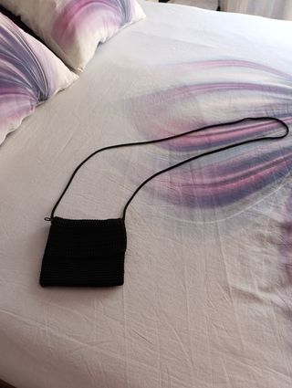 Bolso negro ganchillo