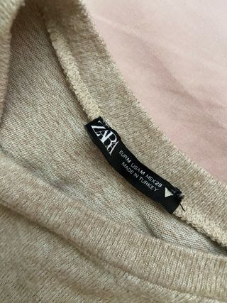 Jersey Zara beige talla S
