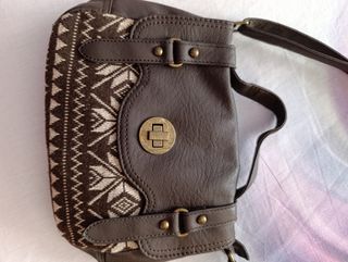 Bolso étnico marrón