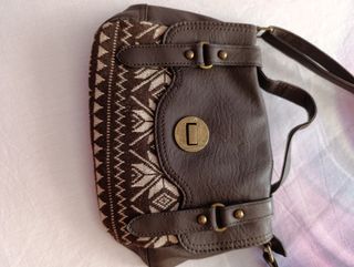 Bolso étnico marrón