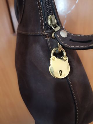 Bolso de mano marrón
