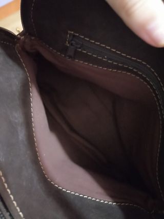 Bolso de mano marrón
