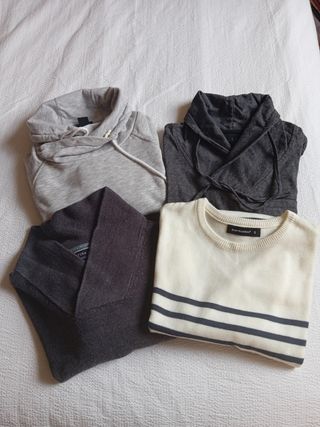 4 Jerseys hombre de Sfera, Cedar, Salsa, H&M