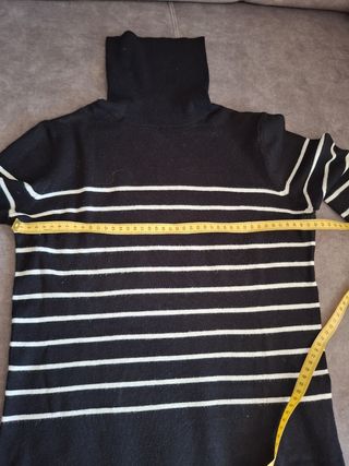 Jersey Zara rayas blanco-negro M