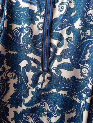 Vestido Sfera L - Azul, verde y beige