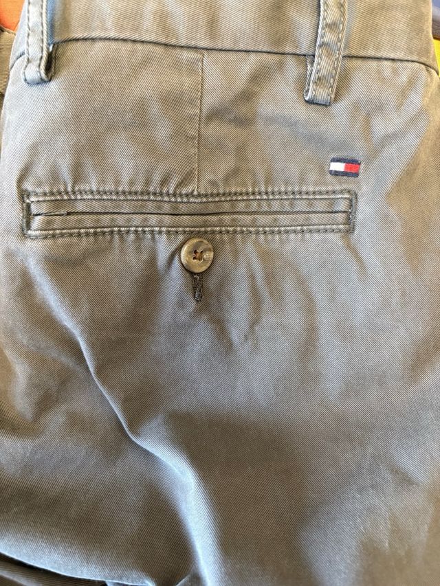 Pantaloni Tommy Hilfiger, Cotone, Grigio