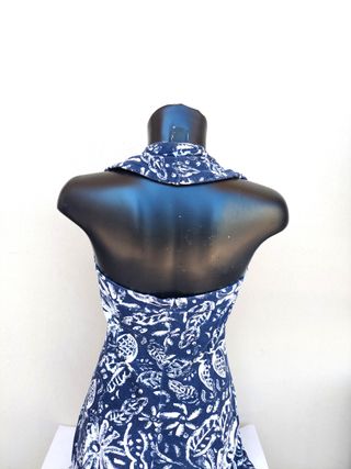 Vestito estivo e lungo vintage taglia M colore blu