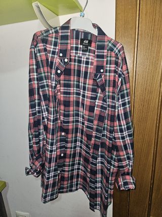 Camisa cuadros H&M M - Multicolor