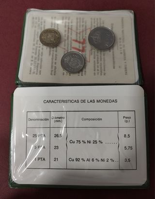 Cartilla de prueba numismática 1977