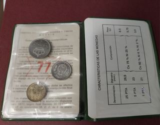 Cartilla de prueba numismática 1977