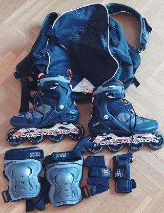 Patines Rollerblade Macroblade+protecciones+bolsa