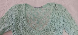 Jersey Stradivarius verde claro - Talla L