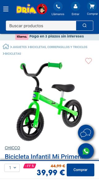 Bicicleta Infantil Chicco