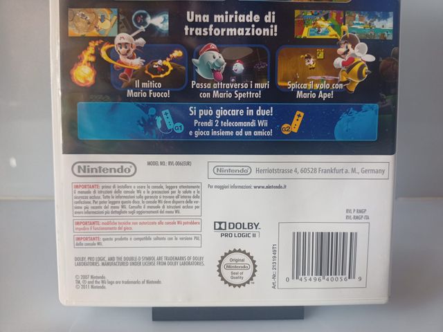 Super Mario Galaxy Nintendo Wii (ITA) Completo