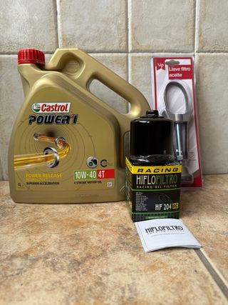 Aceite motor con filtro y llave de filtro para FZ6