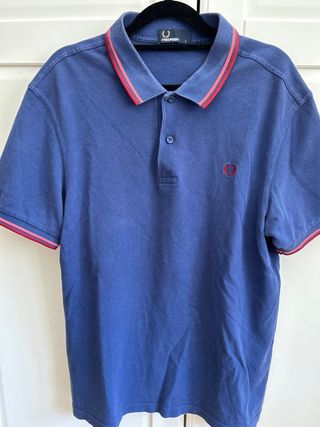 Polo Fred Perry Vintage Azul - Talla L