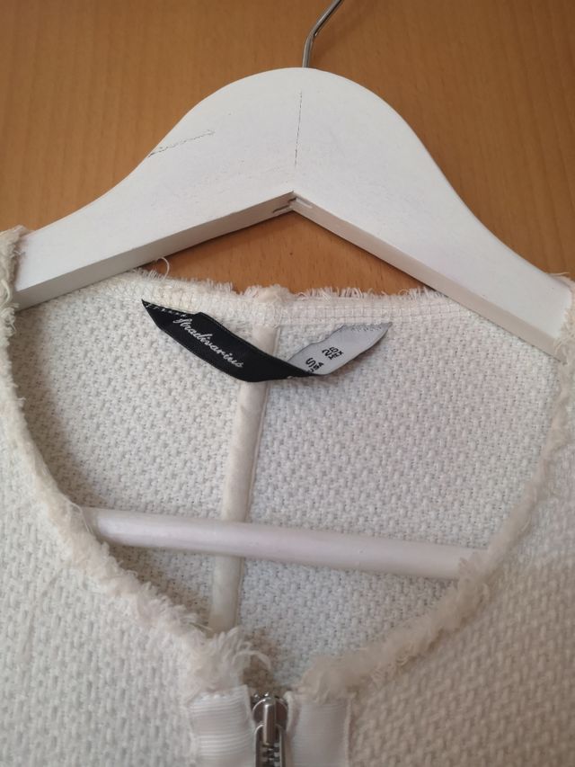 Chaqueta blanca Stradivarius - Talla S