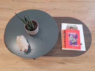 Mesa centro Novamobili KiN110 - Gris&Nogal