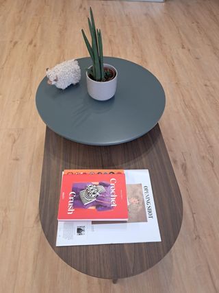 Mesa centro Novamobili KiN110 - Gris&Nogal