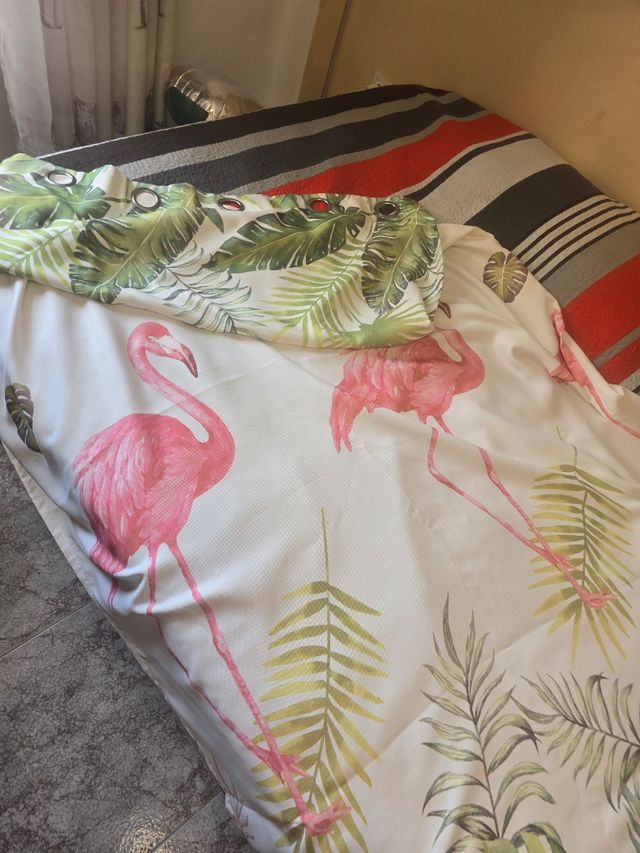 Cortinas flamencos - 2 uds.