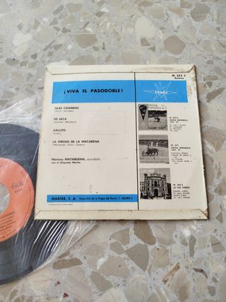 Minidisco vinilo vintage: ¡Viva el Pasodoble!