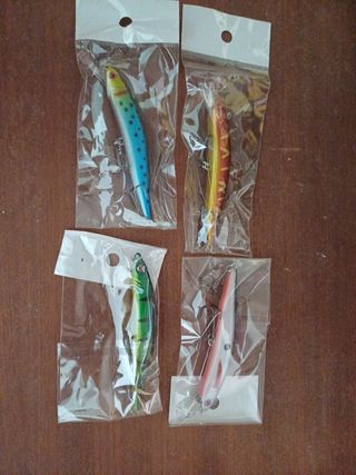4 Señuelos Pesca - Minnows