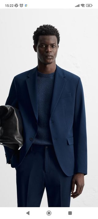 Traje azul hombre - Slim fit. Con una puesta 