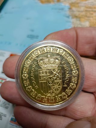 monedas conmemorativas bañadas y chapadas en plat