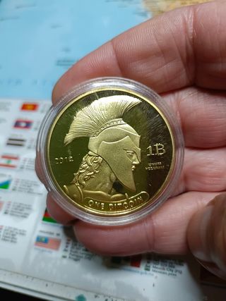 monedas conmemorativas bañadas y chapadas en plat