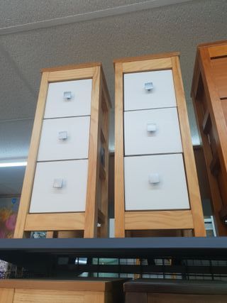 Cajonera de madera con 3 cajones - Varios colores