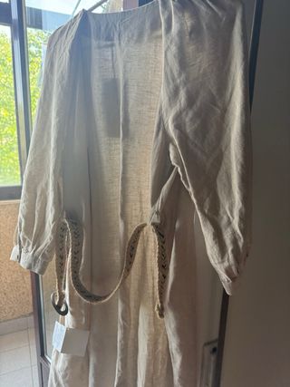 Vestido Zara beige - Talla xs