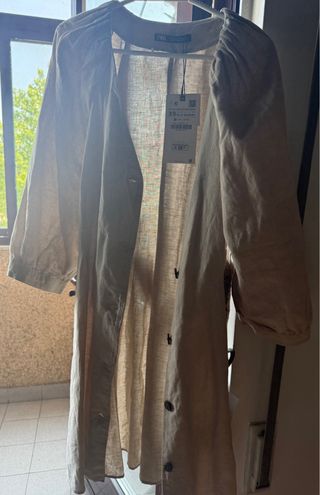Vestido Zara beige - Talla xs