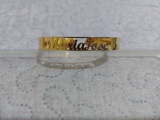 Pulsera nombre Mariajose - oro