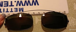 Copri-occhiali da sole clip-on neri