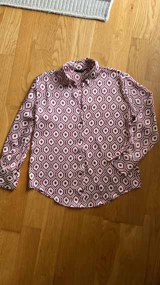 Blusa satinada estampada “Zara”
