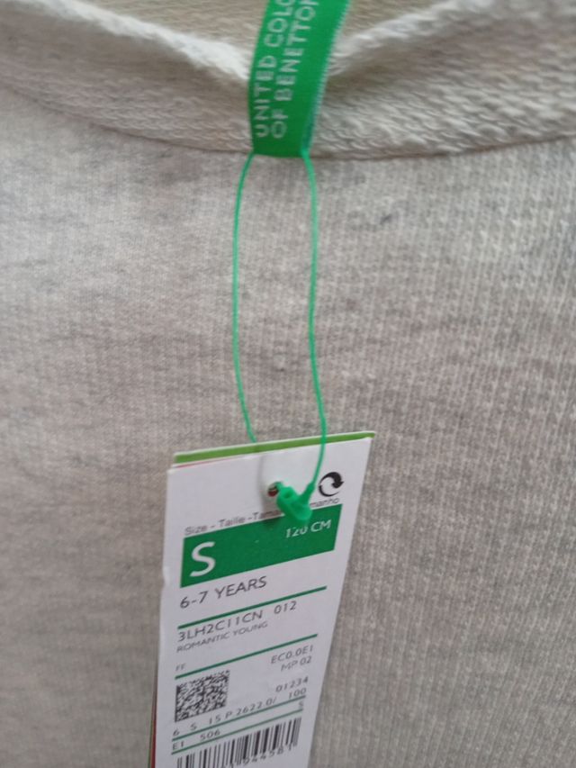 Vestido Benetton niña 6-7 años