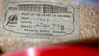 Framus Riviera 5/54 Guitarra Archtop