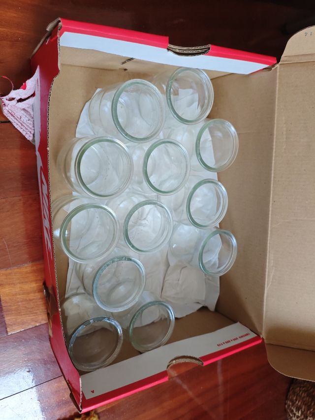 31 Mini frascos de vidrio transparentes