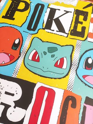 POKÉMON ROCKS Lona 50x70cm