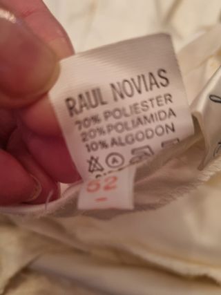 Vestido novia blanco encaje