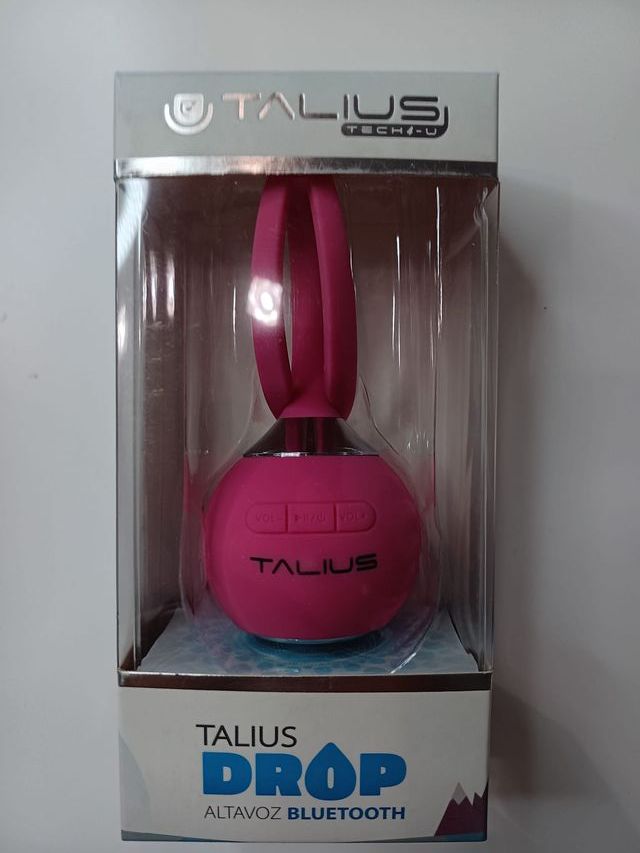 Talius Drop - Altoparlante Bluetooth, 3W, Blu/Rosa