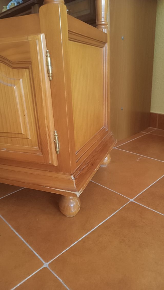 Mueble madera salón - 2 cajones