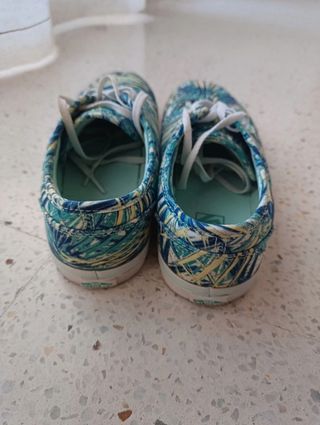 Zapatillas Vans Talla 37 - Azul/Verde