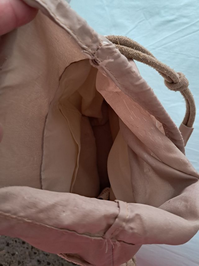 Bolso paja beige