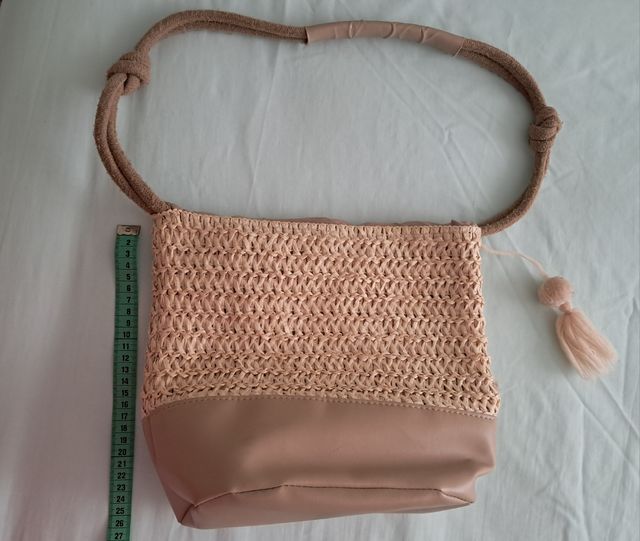 Bolso paja beige