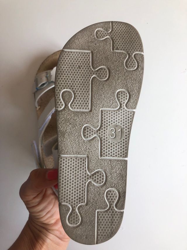 Sandalias blancas niña talla 31