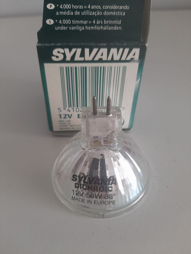 5 Bombillas halógenas Sylvania 50w