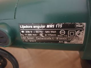 Lijadora angular MWS 115 - 580W